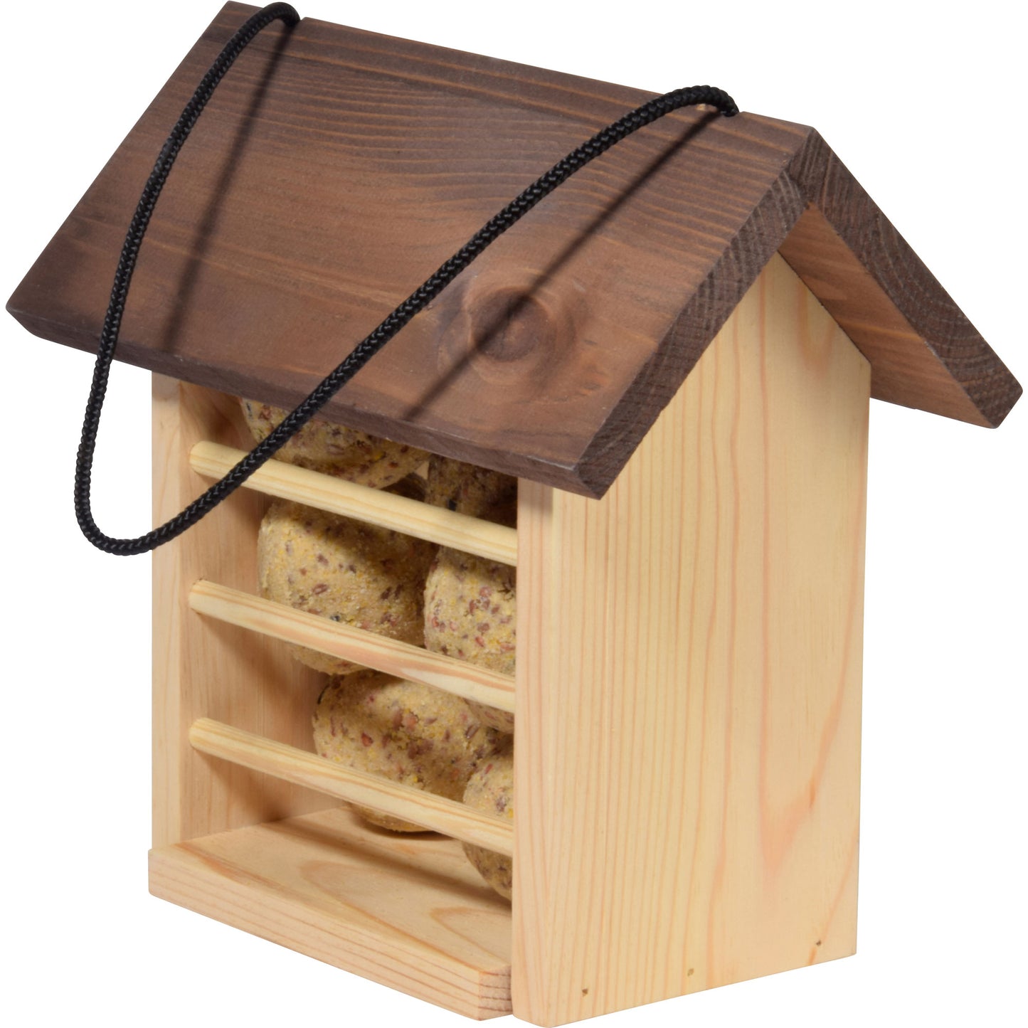Vogel-Futterspender aus nachhaltigem Kiefernholz für Garten und Balkon