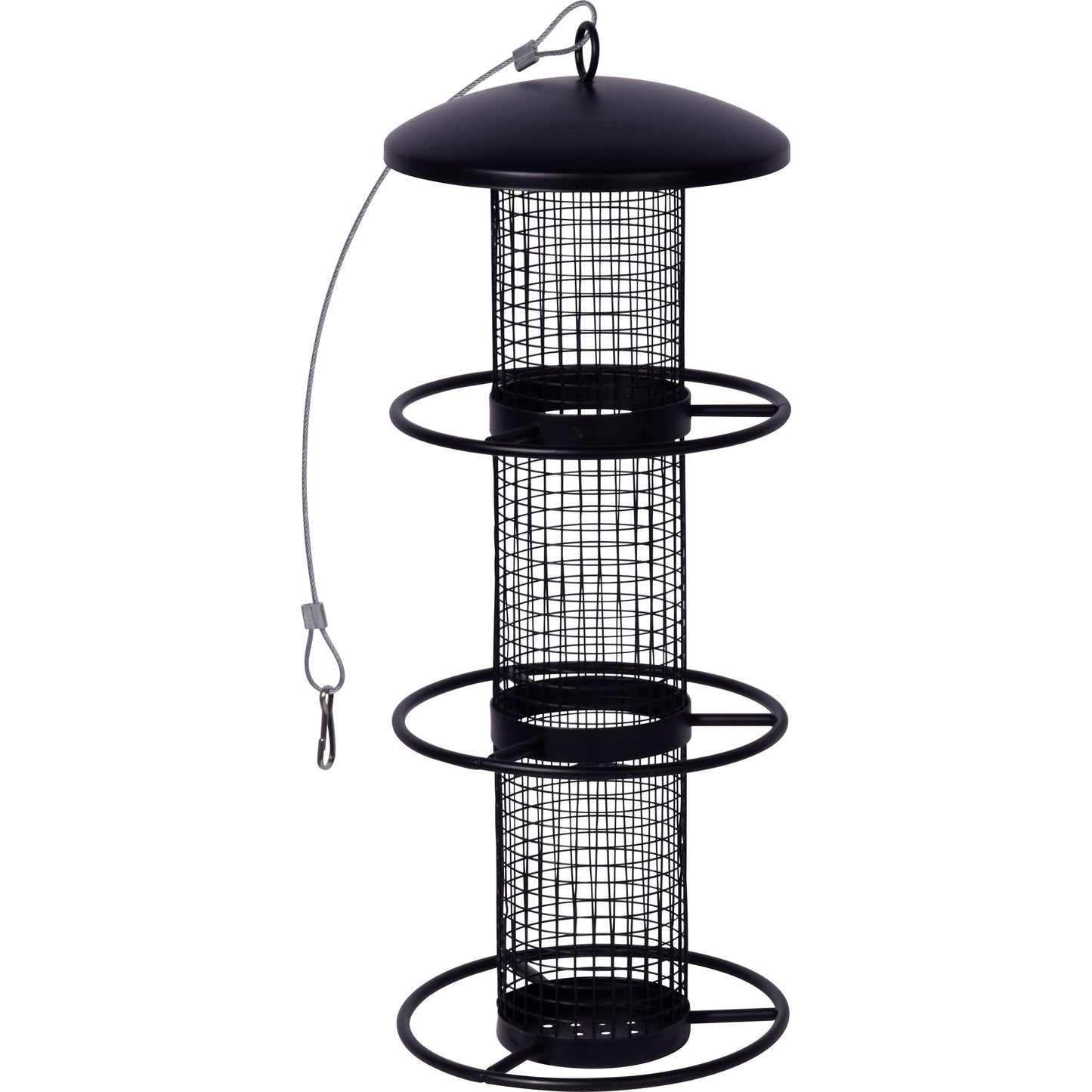 Wildvogel-Futterstation aus Metall mit Gitterdesign für Nüsse und Kerne