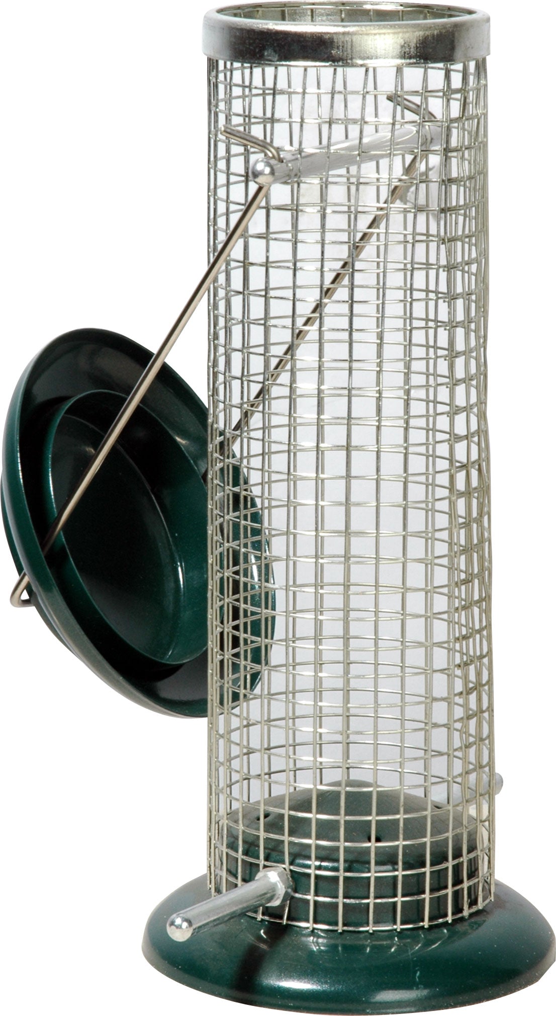 Art. 11513 - Futterspender mit Gitterröhre zum Aufhängen - Luxus-Vogelhaus.de