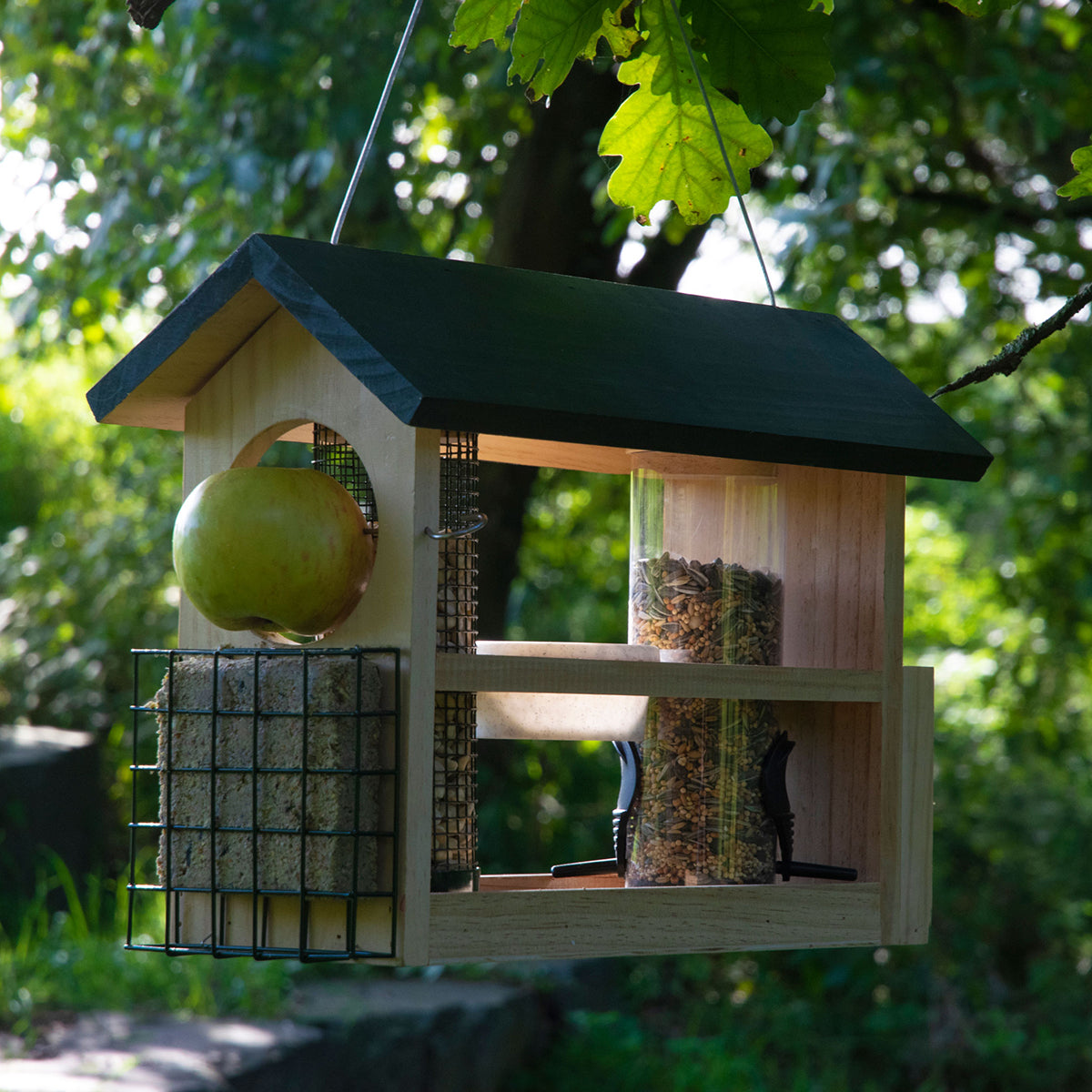 Art. 11518FSC - Großes Multifunktions-Vogelfutterhaus zum Aufhängen