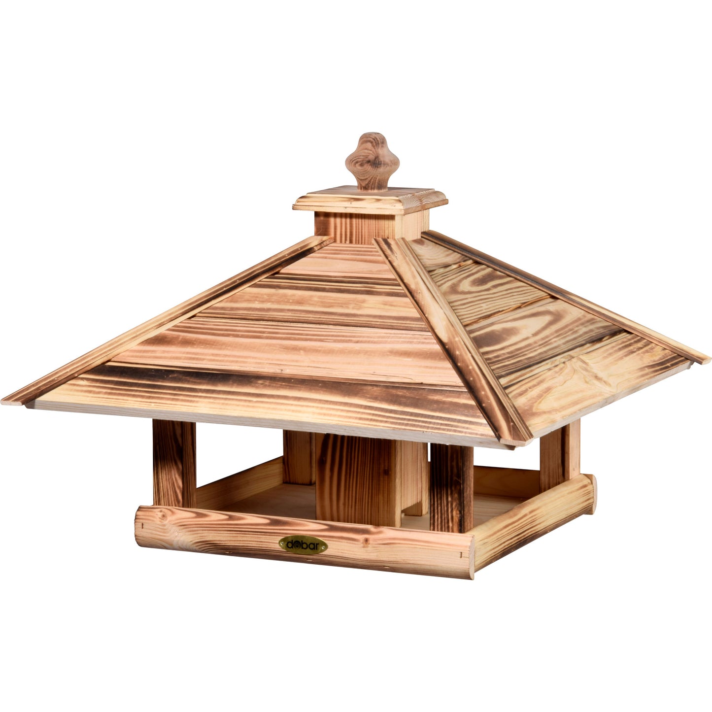 Art.18008FSCe - Vogelhaus "Lumbre" zum Aufstellen - geflammt - Luxus-Vogelhaus.de