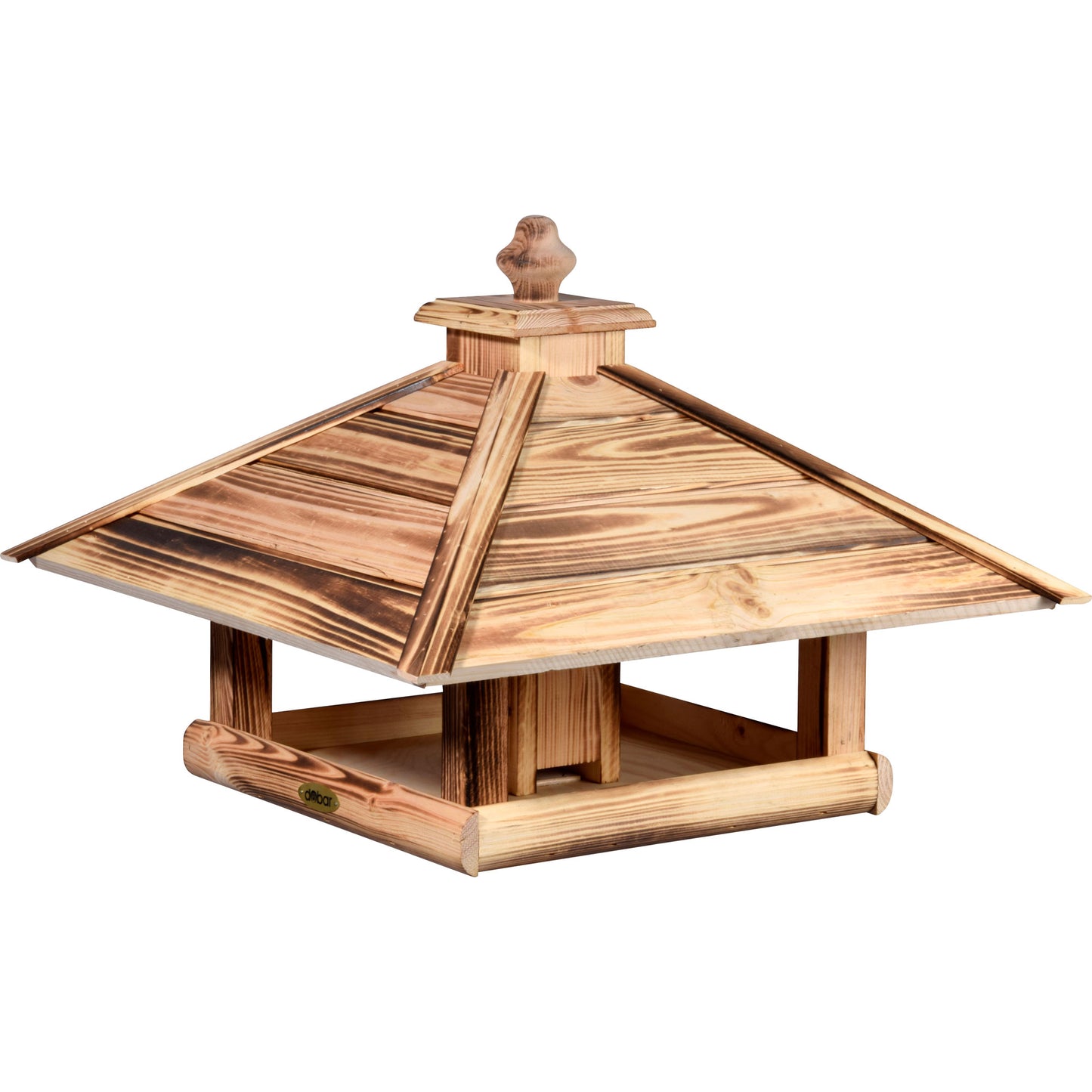 Art.18008FSCe - Vogelhaus "Lumbre" zum Aufstellen - geflammt - Luxus-Vogelhaus.de