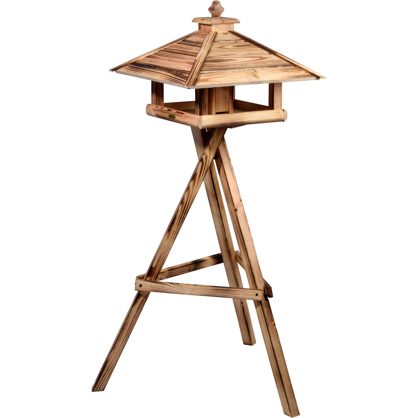 Art.18008FSCe - Vogelhaus "Lumbre" zum Aufstellen - geflammt - Luxus-Vogelhaus.de
