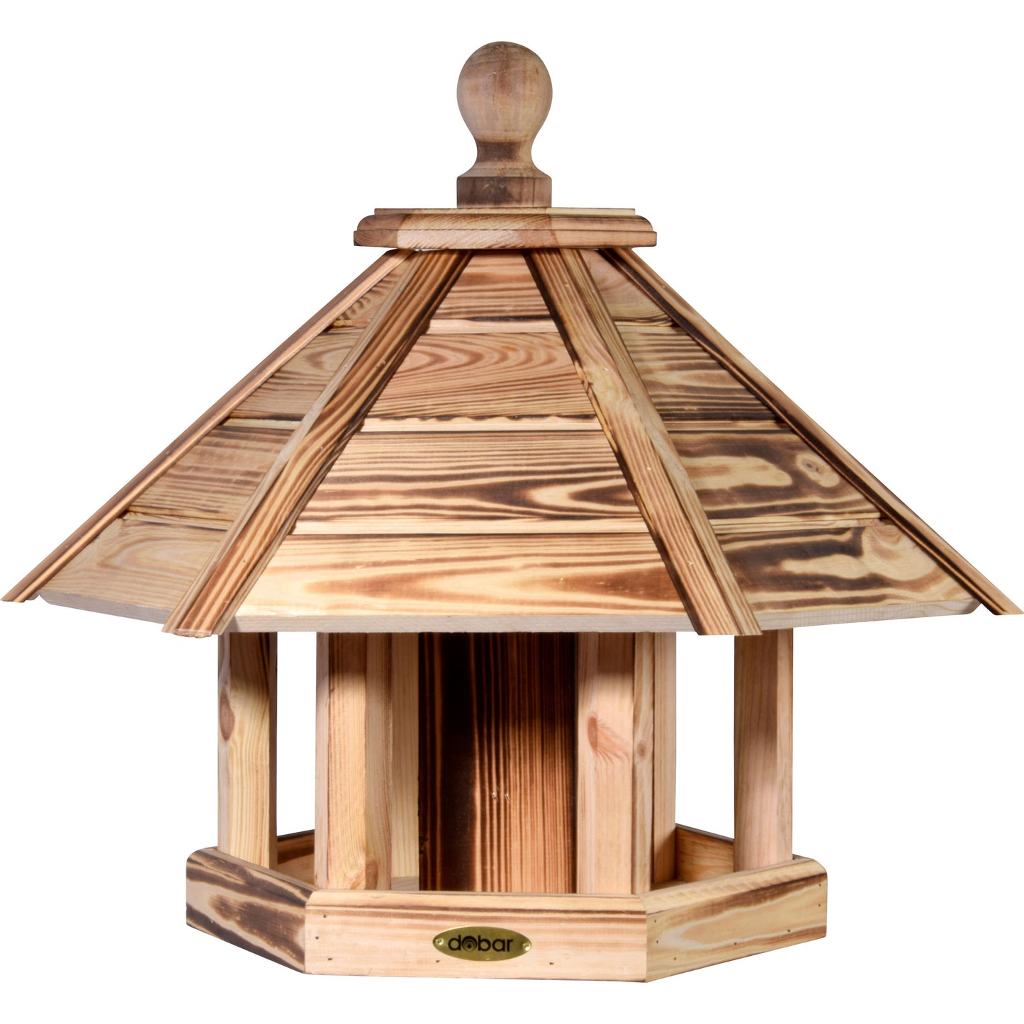 Art.18009FSCe - Vogelhaus "Brillo" zum Aufstellen - geflammt