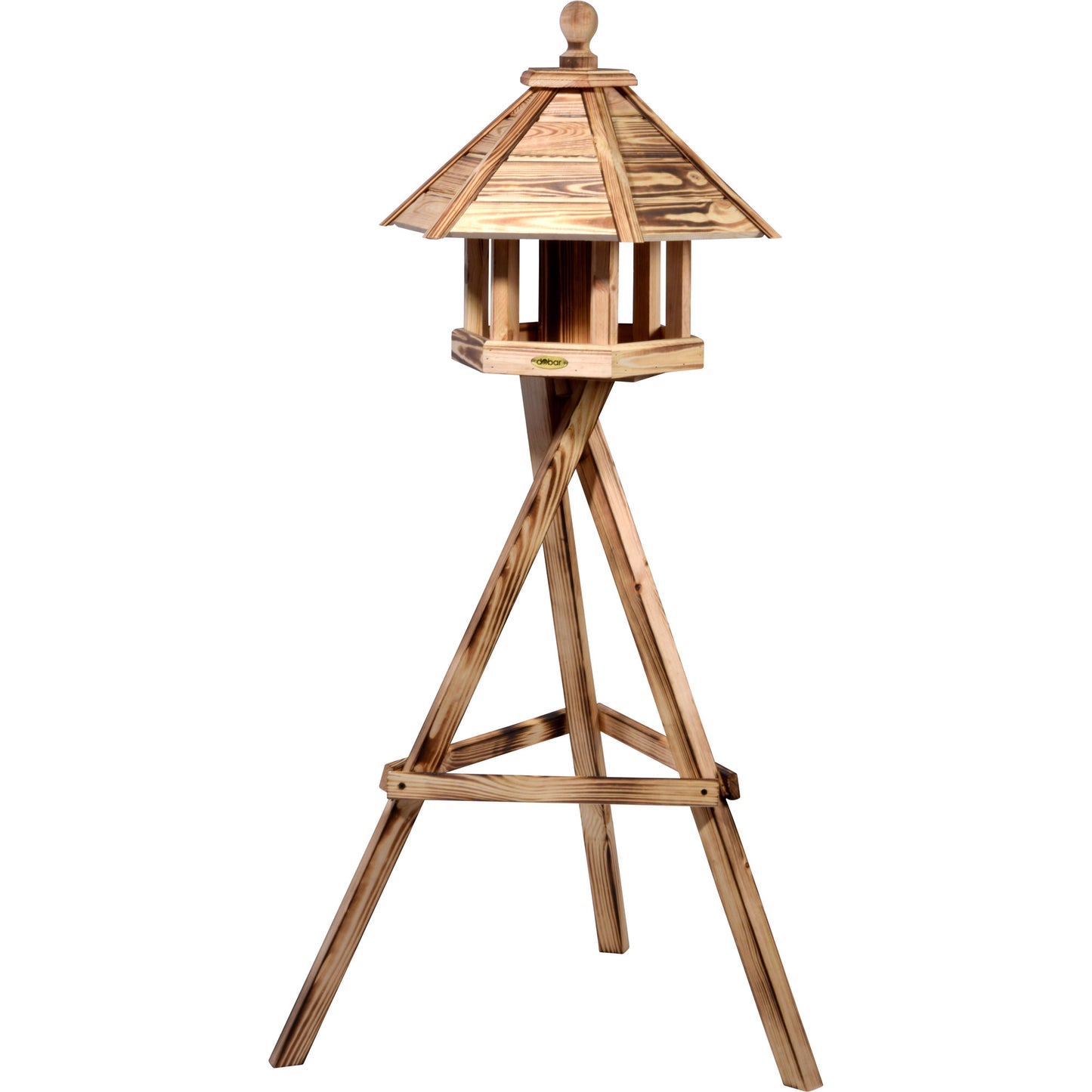 Art.18009FSCe - Vogelhaus "Brillo" zum Aufstellen - geflammt