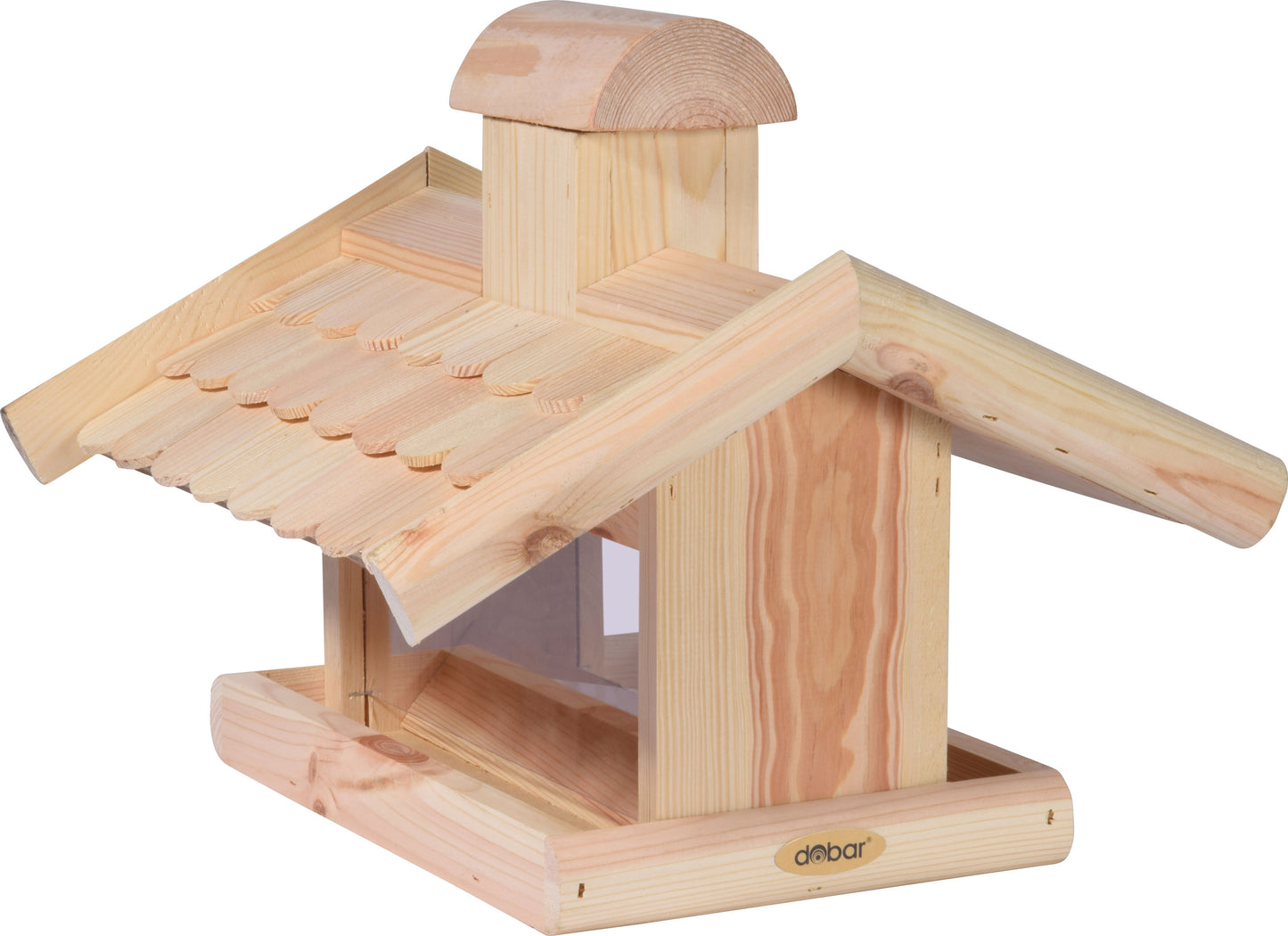 Art. 21277e - Klassisches Vogelhaus mit Futter-Silo