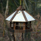 Art.21390 - Vogelfutterhaus Sechseck dunkelbraun im "Natural Camouflage" - Design