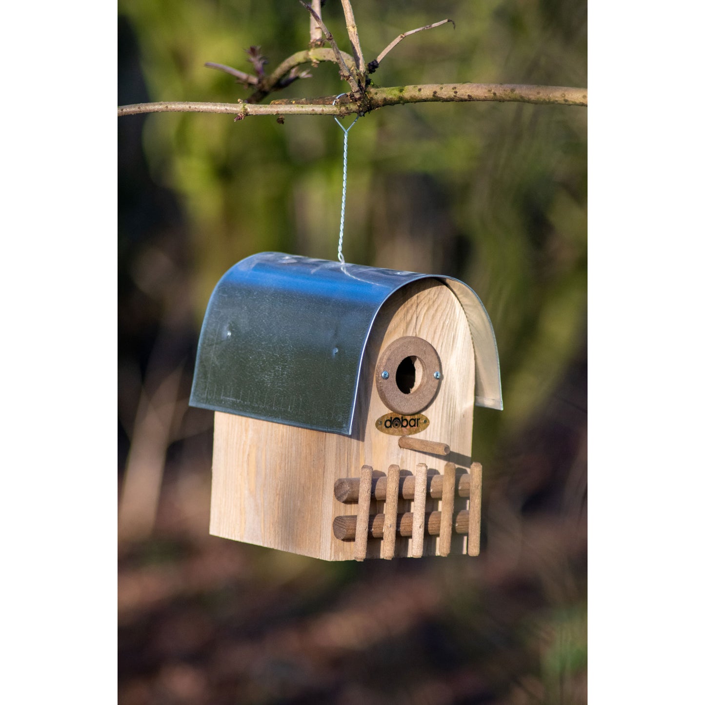 Art. 22513FSCe - Nistkasten "Rundhaus" mit Alu-Dach | Bernstein - Luxus-Vogelhaus.de