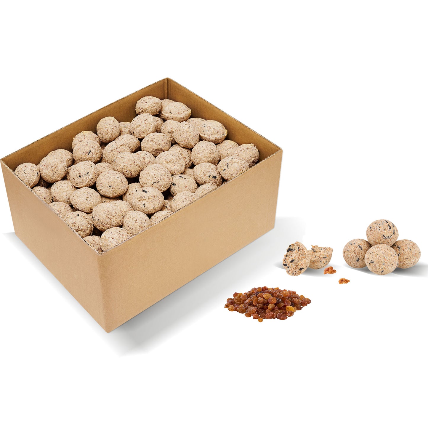 Art. 24118e - Frucht - Meisenknödel ohne Netz 100 Stück a 90 Gramm - Luxus-Vogelhaus.de