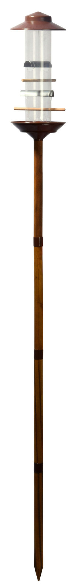 Art. 28810 - Große Futtersäule inkl. Holz-Ständer | Bronze-Design