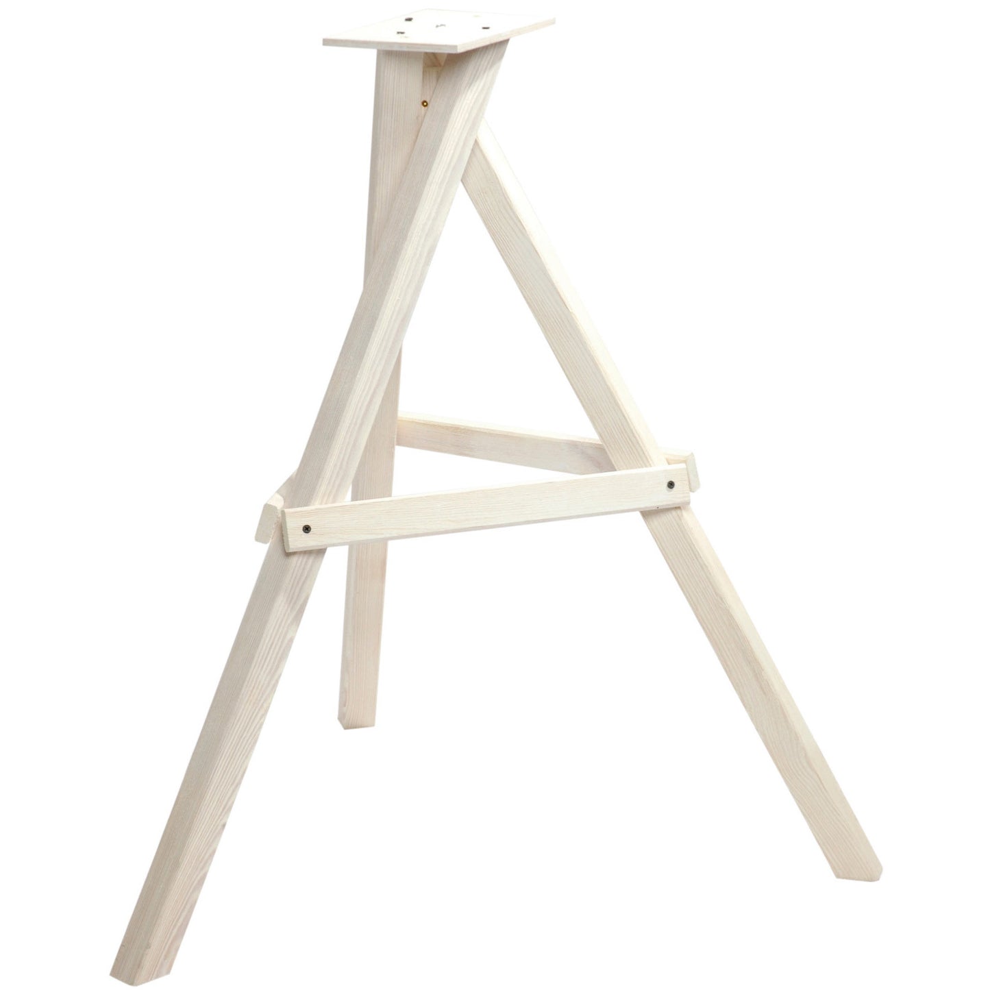 Art.47300e - Weißer Vogelhaus-Ständer aus Kiefernholz, dreibeinig - Luxus-Vogelhaus.de