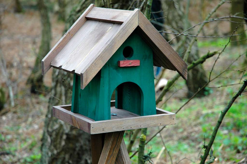 Vogelfutterhaus "Green House" (21120e) - Luxus-Vogelhaus.de