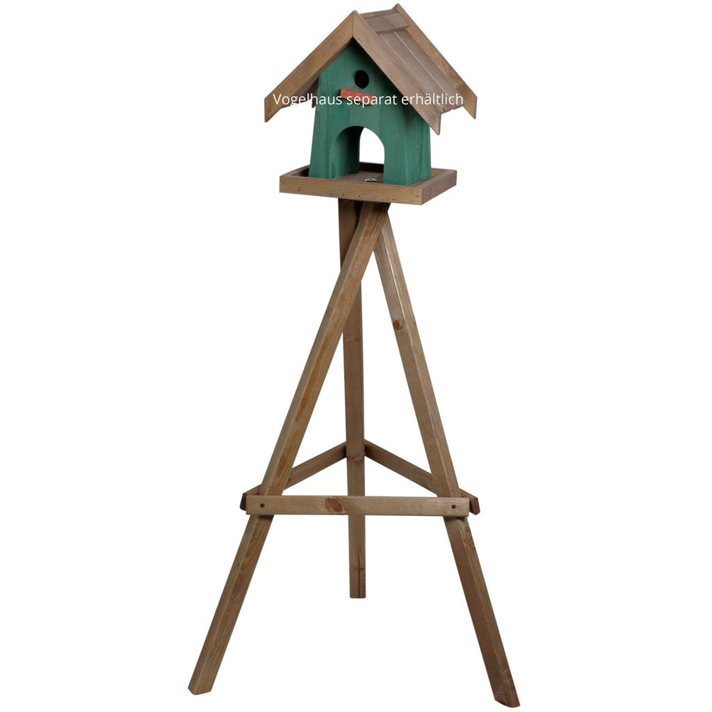 Art.33311e - Vogelfutterhaus-Ständer braun coloriert - Luxus-Vogelhaus.de
