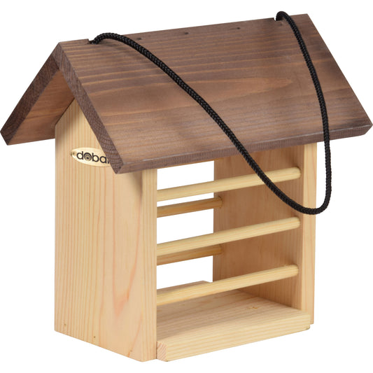 Meisenknödelhalter aus FSC-zertifiziertem Holz, wetterfest und robust
