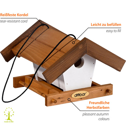Vogelhaus-Set mit stabiler Kordel zum Aufhängen an Bäumen, wetterbeständig
