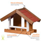 Hängendes Vogelhaus "Herbstfrüchte", ideal für Balkon und Garten
