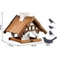 Großes green label Vogelhaus "Goldener Oktober" für Ständermontage - Luxus-Vogelhaus.de