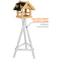 LUXUS-VOGELHAUS „Noir“ – Stilvolles Futterhaus aus FSC®-zertifiziertem Holz, mit wetterfestem Design.
