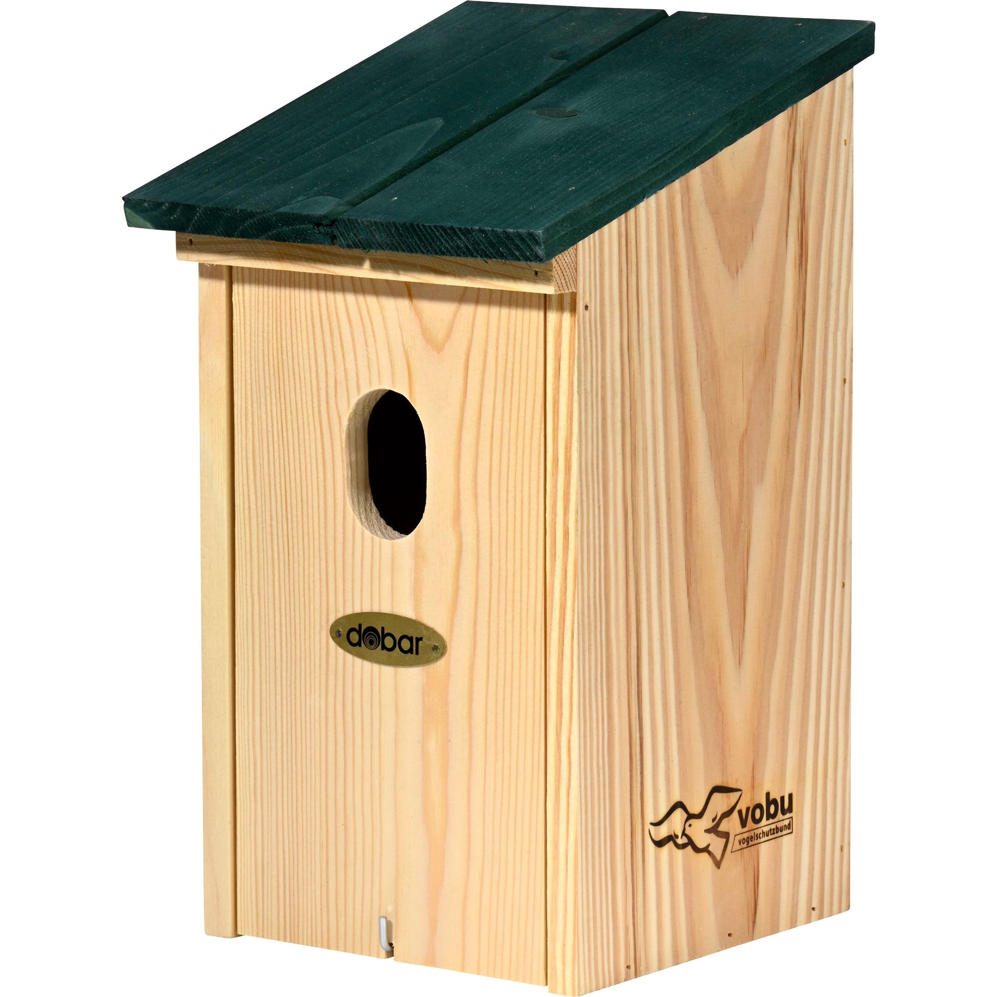 Vogelhaus für Gartenrotschwänze, nachhaltig hergestellt, mit natürlicher Optik und einfacher Pflege.
