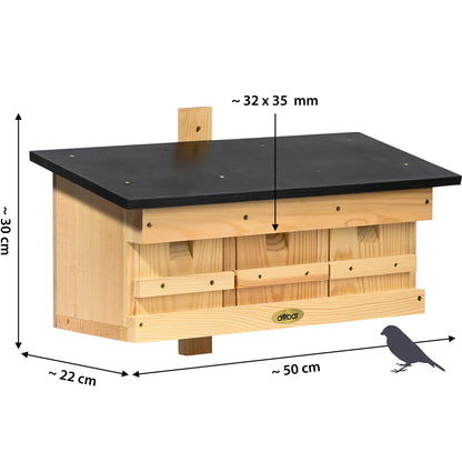 Spatzennistkasten, Holz