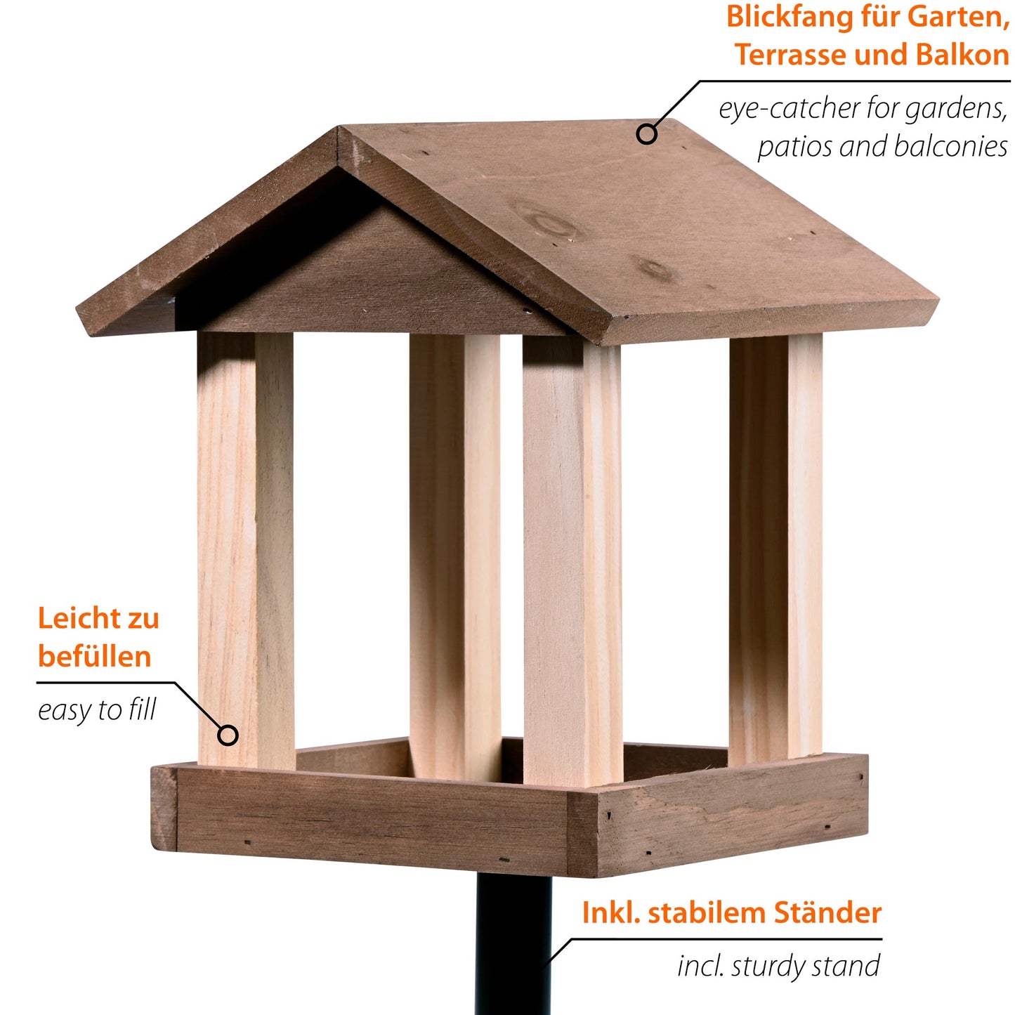 Vogelhaus mit Ständer Benny Brunch