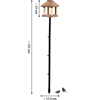Vogelhaus mit Ständer Pyramidendach