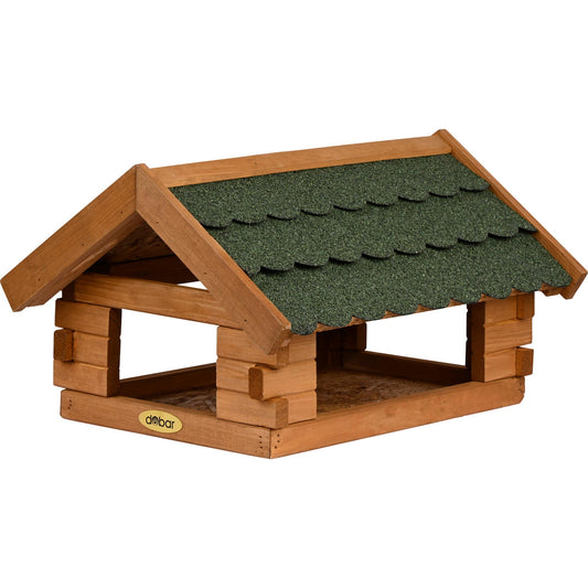 Vogelhaus mit Bitumendach für Ständermontage