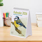 Vogel-Tischkalender DIN A5 2026 – Monatskalender mit Wildvogel-Illustrationen