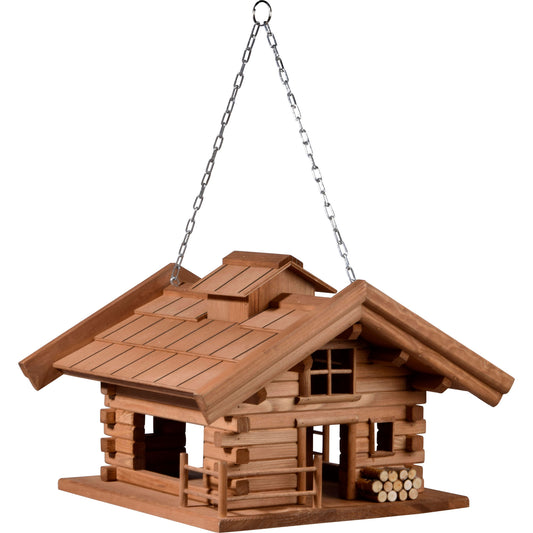 Vogelhaus "Appenzell" im Berghütten-Stil, wetterfest und robust aus Holz
