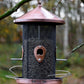 Art. 11517 - Große Futtersäule mit je vier Anflugstangen und Metallbügeln
