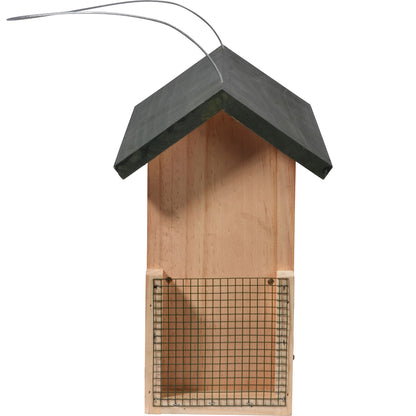 Futterspender mit Apfelpicker und Vogeltränke, perfekt für den Garten.
