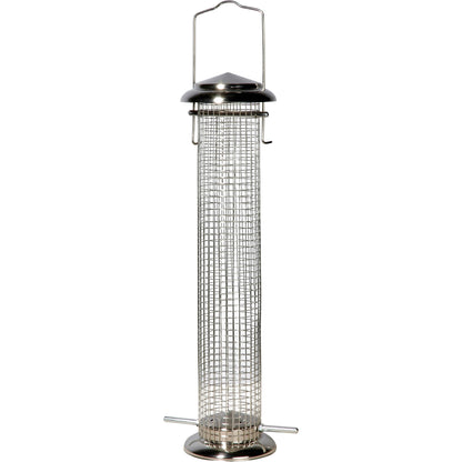 Art. 11523 - Große Futtersäule mit Gitterröhre zum Aufhängen - Luxus-Vogelhaus.de
