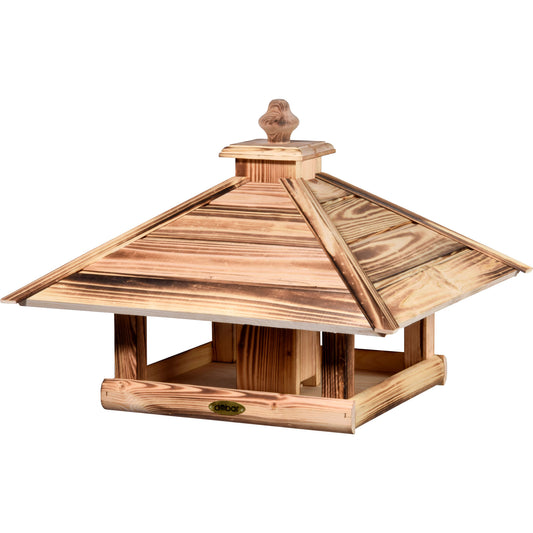 Art.18008FSCe - Vogelhaus "Lumbre" zum Aufstellen - geflammt - Luxus-Vogelhaus.de