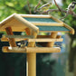 Art.21052FSC - FSC®-Vogelhaus mit Ständer mit grünem Bitumendach