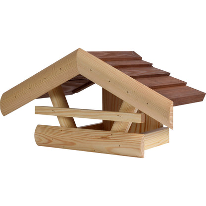 Handgefertigtes Vogelhaus aus Kiefernholz mit Anflugstange
