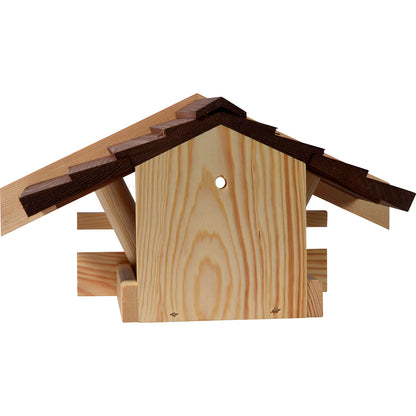 Wetterfestes Vogelhaus aus nachhaltigem Kiefernholz
