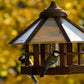 Art.21390 - Vogelfutterhaus Sechseck dunkelbraun im "Natural Camouflage" - Design