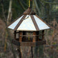 Art.21390 - Vogelfutterhaus Sechseck dunkelbraun im "Natural Camouflage" - Design