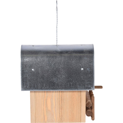 Art. 22513FSCe - Nistkasten "Rundhaus" mit Alu-Dach | Bernstein - Luxus-Vogelhaus.de