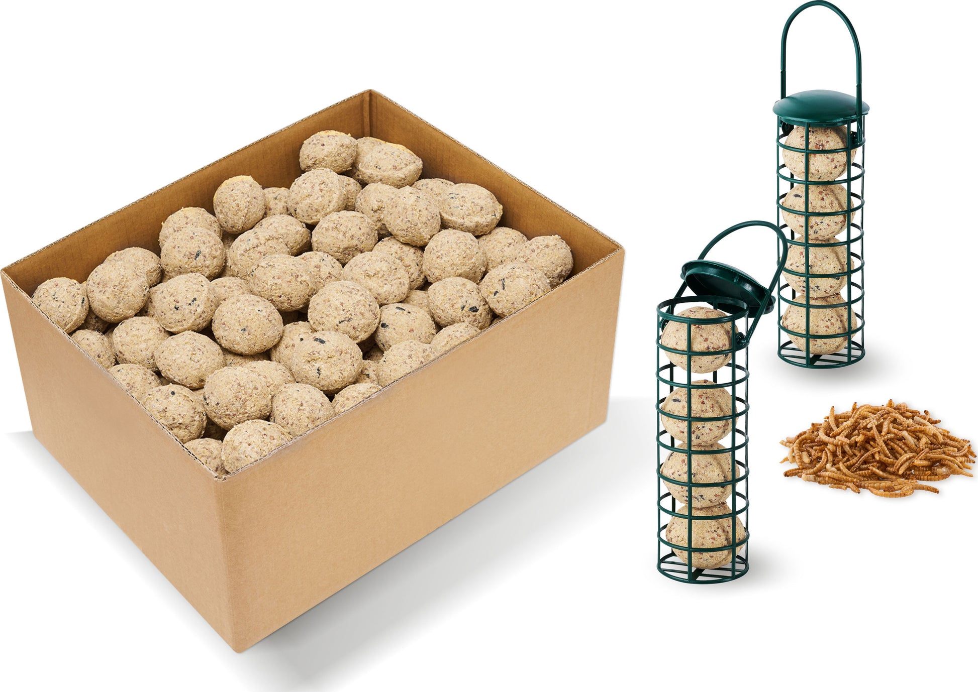 Art. 24095e - Meisenknödel "Insekten" 100 Stück ohne Netz - Luxus-Vogelhaus.de