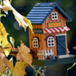 Art. 25109FSC - Buntes Vogelhaus Western zum Aufhängen "Cafe"