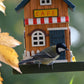 Art. 25109FSC - Buntes Vogelhaus Western zum Aufhängen "Cafe"