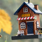 Art. 25109FSC - Buntes Vogelhaus Western zum Aufhängen "Cafe"