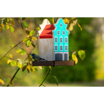 Art. 27021FSCe - Vogelfutterhaus Münsterland | Blau - Luxus-Vogelhaus.de
