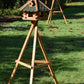 Art. 33326e - Vogelfutterhausständer aus Holz | Braun - Luxus-Vogelhaus.de