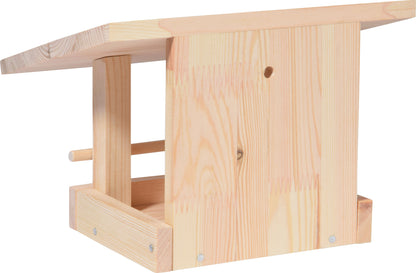 Vogelhaus zum Selbstgestalten – Robustes Holz-Vogelhaus inkl. Farben und Pinsel, ideal für Gartenprojekte.
