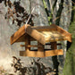 Art. 46036e - Solides Eiche-Vogelfutterhaus "Basis" mit Lederkordel