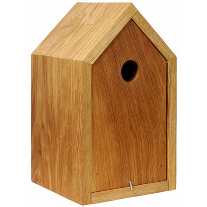 Art. 46760e - Design-Nistkasten Spitzdach | Eichenholz - Luxus-Vogelhaus.de
