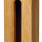 Art. 46770e / 46772e - Eichenholz-Futterspender mit Futtersilo und Metallaufhängung
