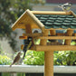 Art.48100FSC - FSC®-Vogelhaus mit Ständer mit grünen Bitumenschindeln